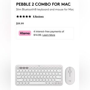 Logitech pebble mouse and keyboard